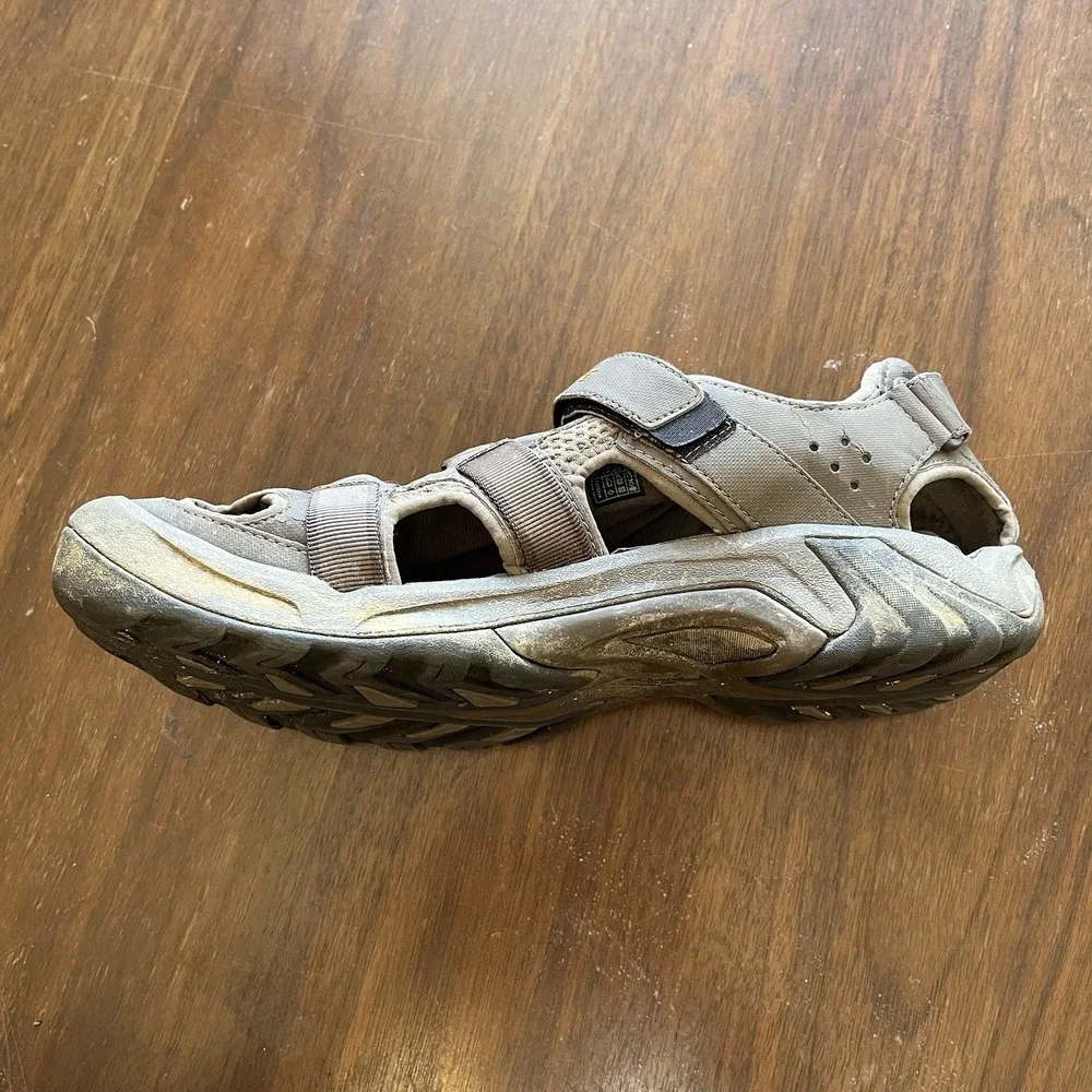 Teva Omnium 6148 Sandals Mens Size 12 Beige Closed Toe Water Hiking Outdoor